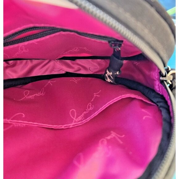 Vera Bradley Round Crossbody Sequin Canterberry Magenta - Picture 2 of 7